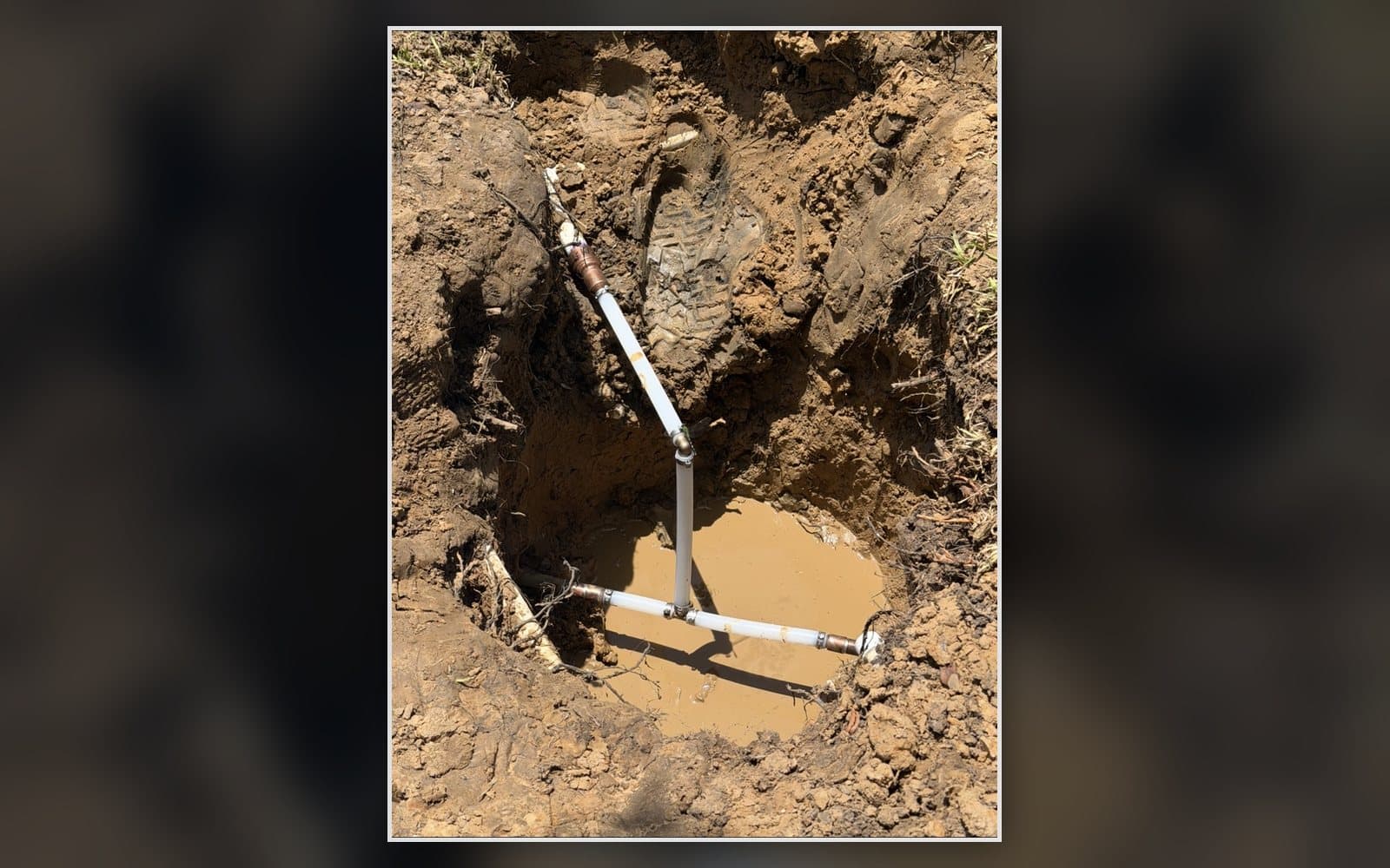 Water main repair after